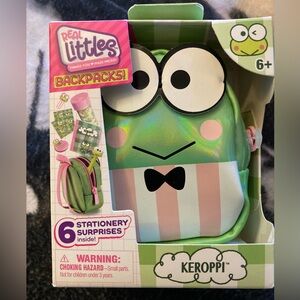 Sanrio/Real Littles Keroppi 🐸 Holographic Green Mini Backpack